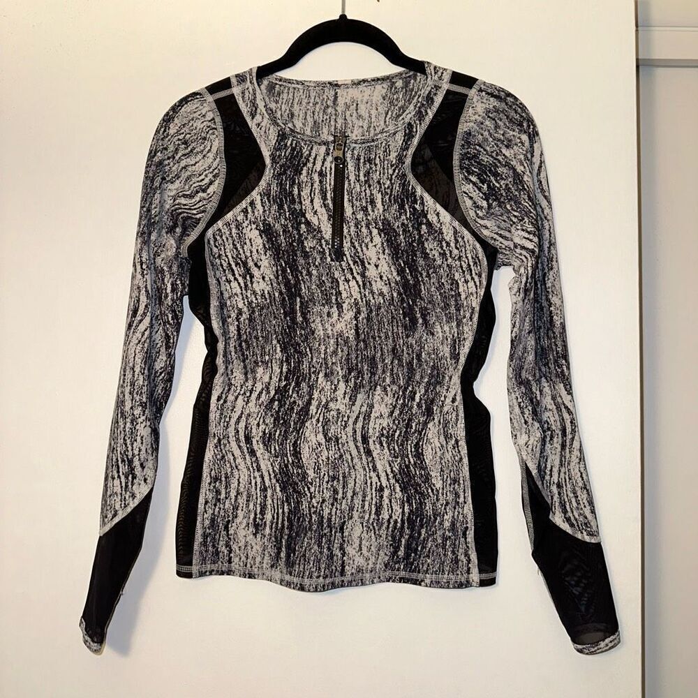 Lululemon Womens Sun Runner Half Zip Long Sleeve Rash Guard Shirt No Size